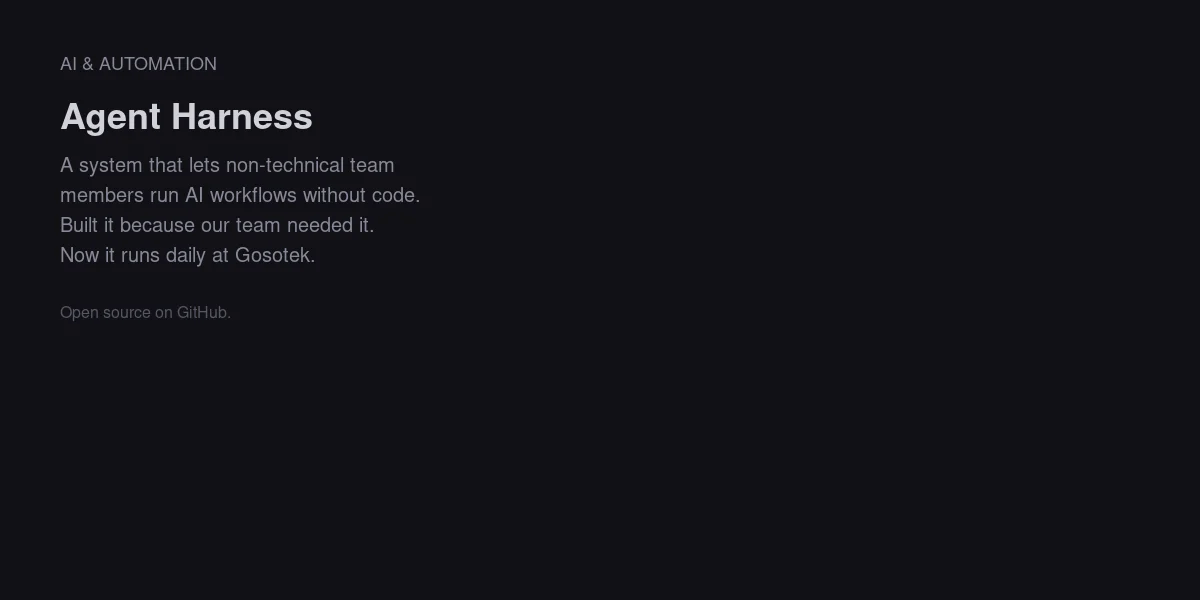 Agent Harness System