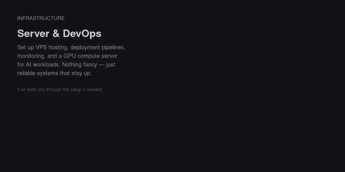 GPU Infrastructure